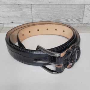 Fullerton Genuine Italian Calfskin Belt Size 48 Reptile Embossed Style